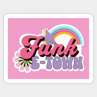 FUNK E-TOWN - 70s Logo Sticker